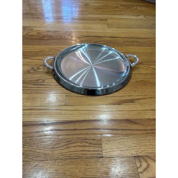 Vintage 1980’s Dansk International Metal Stainless Steel Aluminum Heavy Serving - Picture 2 of 6